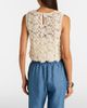 Velvet Velvet Simona guipure lace cotton-blend tank top - 4