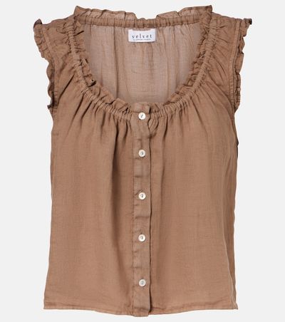 Velvet Velvet Tana linen top
