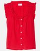 Velvet Velvet Tana ruffled linen top - 1