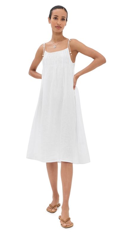 Velvet Velvet Teresa Dress White