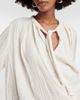 Velvet Velvet Tie-neck cotton blouse top - 4