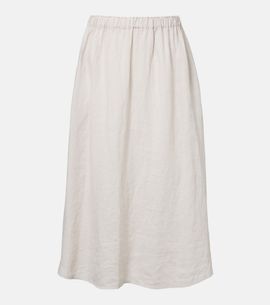 Velvet Velvet Virginia linen midi skirt