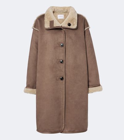 Velvet Velvet Yves teddy-trimmed coat