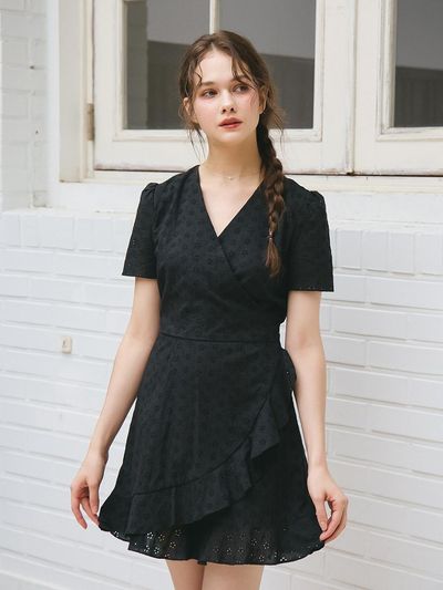 VEM.VER PUNCHING LACE JUMPSUIT_BLACK