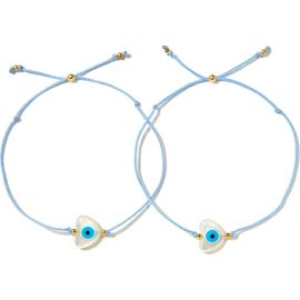Venessa Arizaga Venessa Arizaga Heart Eye 2 Eye Bracelet Set