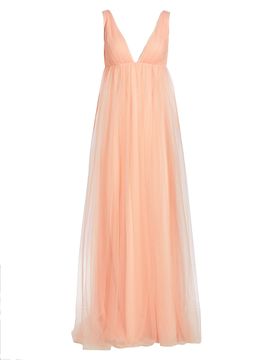 Vera Wang Bride Women's Sabra Tulle Sleeveless Gown