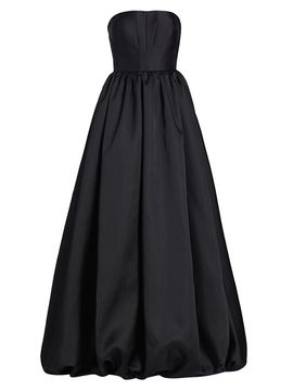 Vera Wang Bride Women's Vieda Strapless Bubble-Hem Gown