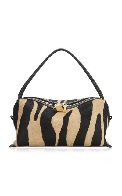 Verafied Verafied Café Zebra Calf Hair Mini Bag