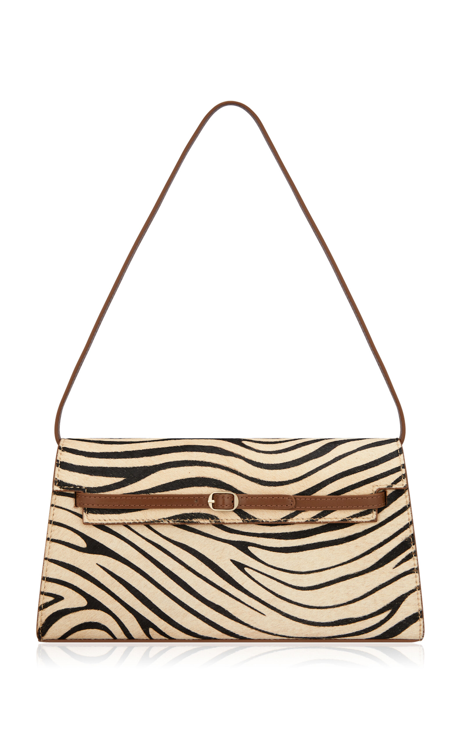 Verafied Verafied ZebraPrint Pony Hair Shoulder Bag