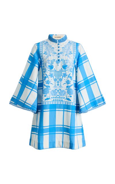 VERANDAH VERANDAH CottonBlend Mini Kaftan Dress