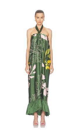 Verandah Verandah Halter Maxi Dress