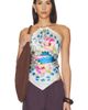 Verandah Verandah Hydrangea Crystal Scarf Blouse - 1
