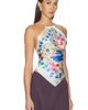 Verandah Verandah Hydrangea Crystal Scarf Blouse - 2