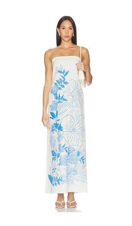 Verandah Verandah Strapless Tulip Gown