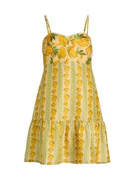Verandah Women's Ammama Corset Mango-Print Minidress