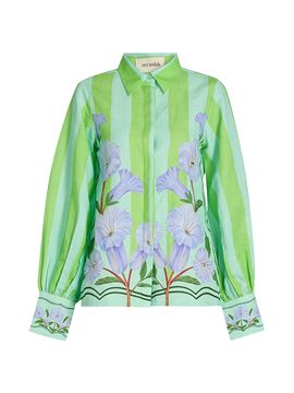 Verandah Women's Ammama Neelgiri Wild Flower Tunic Blouse