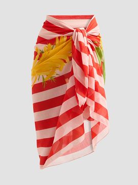 Verandah Women's Ammama Silk-Cotton Pareo