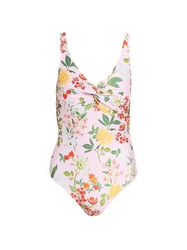 Verandah Women's Ammama Twisted Drape One-Piece Swimsuit