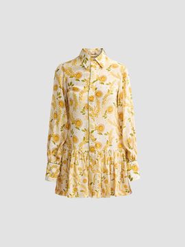 Verandah Women's Bejewelled Frill Mini Shirtdress