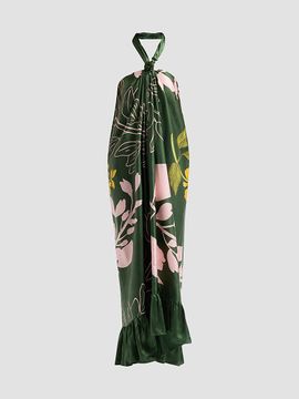 Verandah Women's Bejewelled Halterneck Maxi Dress