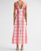 Verandah Women's Bejewelled Linen Summer Maxi Dress - 3