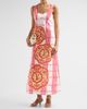 Verandah Women's Bejewelled Linen Summer Maxi Dress - 4