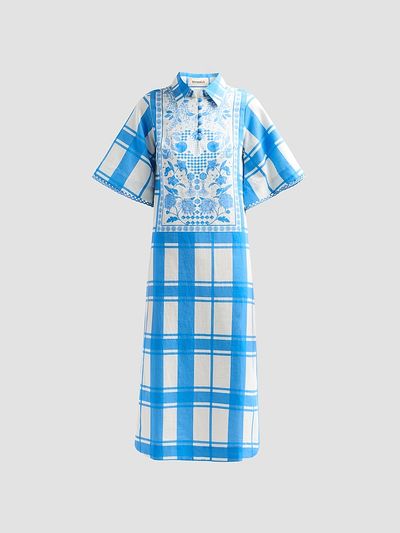 Verandah Women's Bejewelled Summer Caftan Dress
