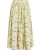 Verandah Women's Floral Paneled Cotton Maxi Skirt - 1