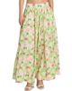 Verandah Women's Floral Paneled Cotton Maxi Skirt - 3