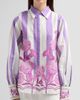 Verandah Women's Nigiri Wild Flower Linen-Cotton Tunic Blouse - 5