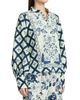 Verandah Women's Pushpanjali Printed Linen-Cotton Tunic Blouse - 4