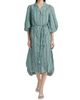 Verandah Women's Toda Tie-Waist Printed Cotton Poplin A-Line Shirtdress - 2