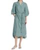 Verandah Women's Toda Tie-Waist Printed Cotton Poplin A-Line Shirtdress - 3