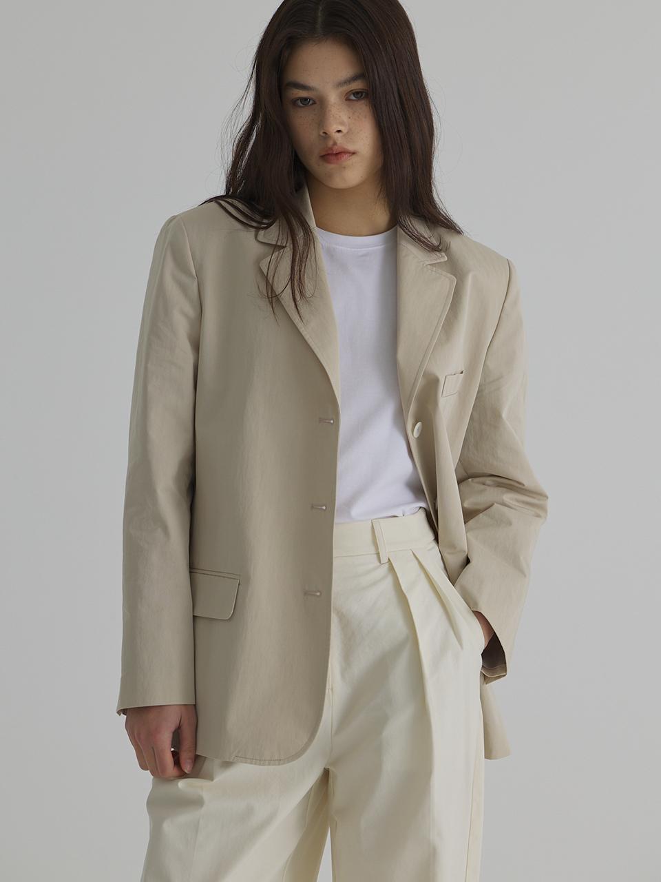 verbom Single Button Jacket_Beige