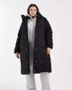 Vero Moda Curve Vero Moda Curve 2 in 1 longline puffer coat with removable sleeves in black - 1