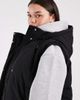 Vero Moda Curve Vero Moda Curve 2 in 1 longline puffer coat with removable sleeves in black - 3