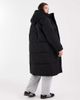 Vero Moda Curve Vero Moda Curve 2 in 1 longline puffer coat with removable sleeves in black - 4