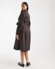 Vero Moda Curve Vero Moda Curve belted poplin midi shirt dress in chocolate-Brown - 3