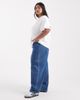 Vero Moda Curve Vero Moda Curve Billie high rise barrel leg jeans in medium blue wash - 3