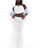 Vero Moda Curve Vero Moda Curve boho maxi skirt in white - 1
