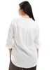 Vero Moda Curve Vero Moda Curve button down shirt with pocket detail in white - 3
