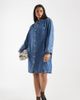 Vero Moda Curve Vero Moda Curve button front denim mini dress in medium blue wash - 1