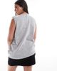 Vero Moda Curve Vero Moda Curve button through sleeveless vest in light gray melange - 2