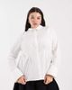 Vero Moda Curve Vero Moda Curve cinched waist shirt in white - 1