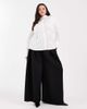 Vero Moda Curve Vero Moda Curve cinched waist shirt in white - 2