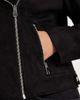 Vero Moda Curve Vero Moda Curve faux suede moto jacket with washed effect in black - 3
