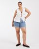 Vero Moda Curve Vero Moda Curve high rise loose fit denim shorts in medium blue wash - 2