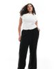 Vero Moda Curve Vero Moda Curve jersey crepe cropped pants in black - 1