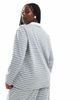 Vero Moda Curve Vero Moda Curve jersey polo top in gray stripe - part of a set - 2