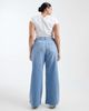 Vero Moda Curve Vero Moda Curve Kayla high rise wide leg jeans in light blue wash - 2